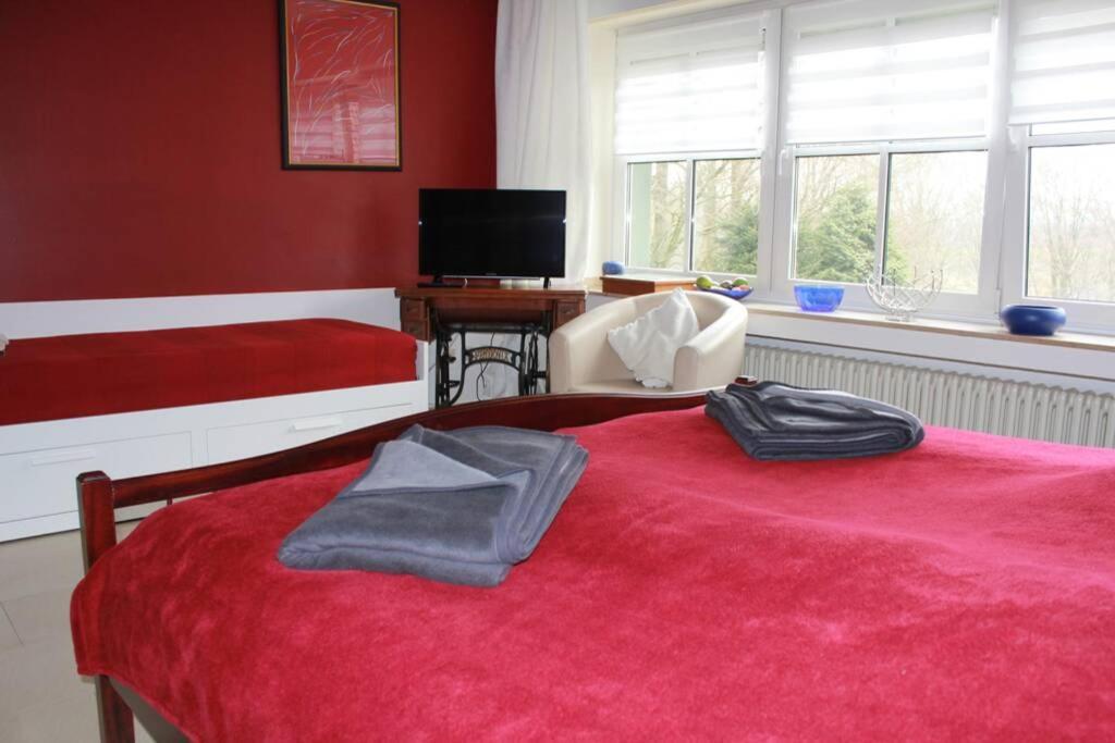 Grosse Wohnung 20 Km Von Koeln Bis Zu 17 Personen Rösrath Extérieur photo